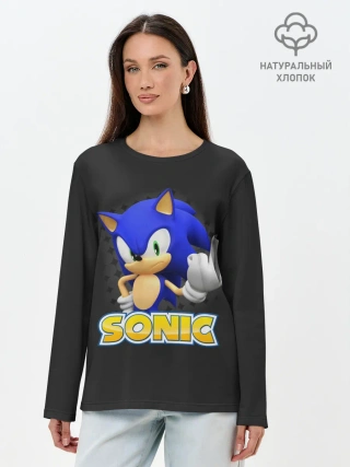 Лонгслив женский. Хлопок / Sonic