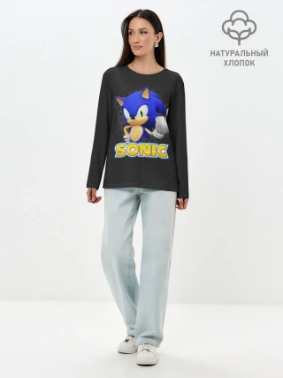 Лонгслив женский. Хлопок / Sonic