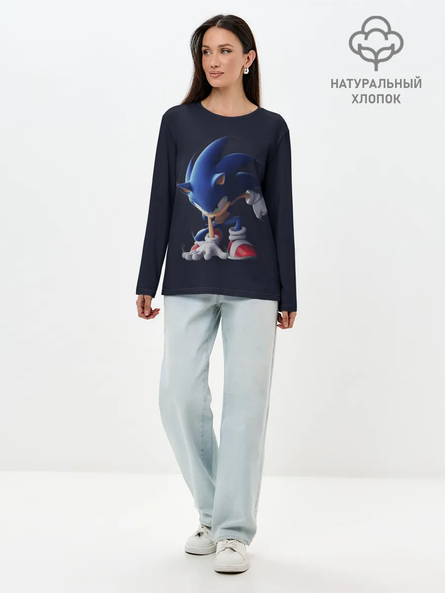 Лонгслив женский. Хлопок / Sonic