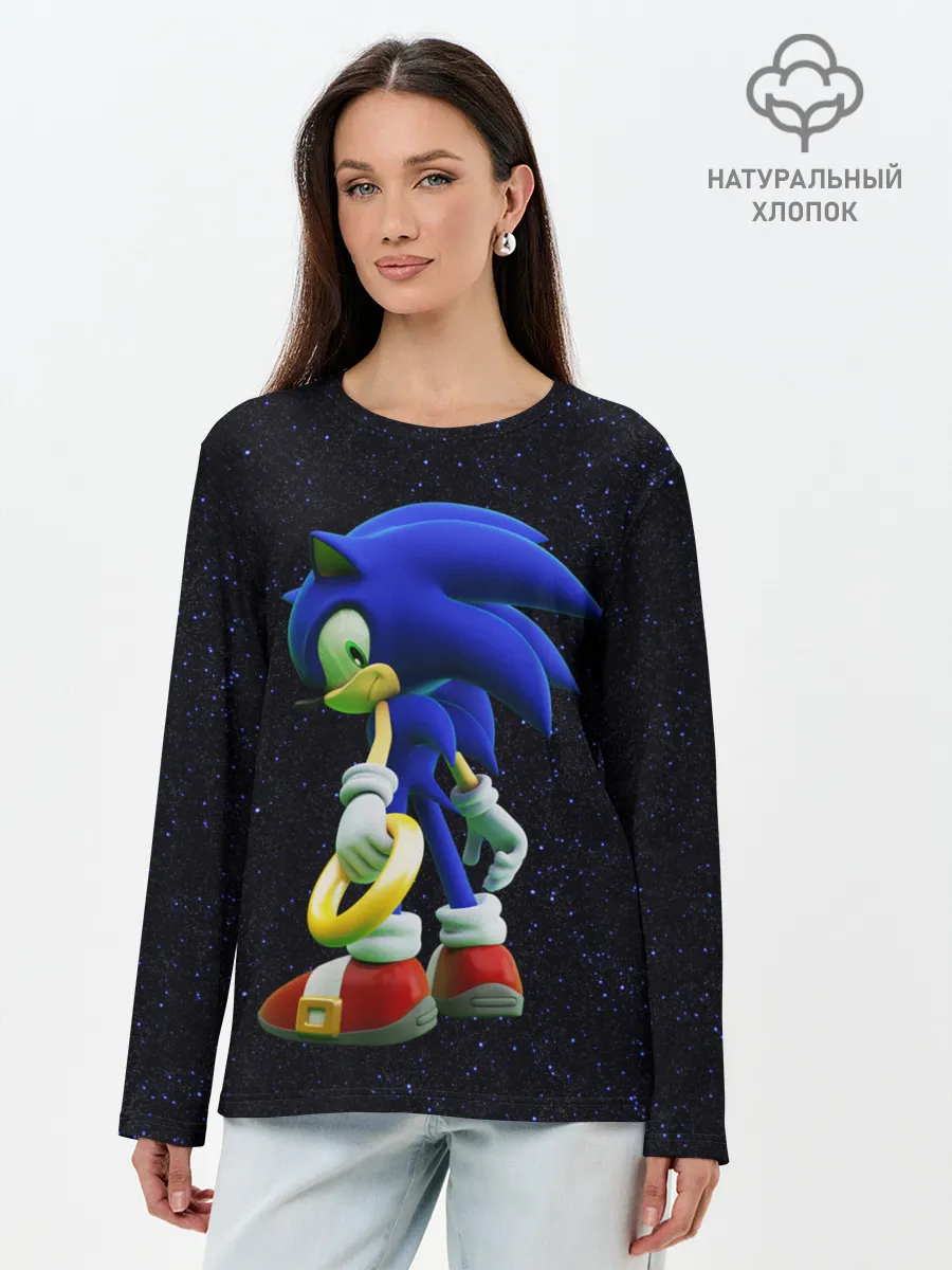 Лонгслив женский. Хлопок / Sonic