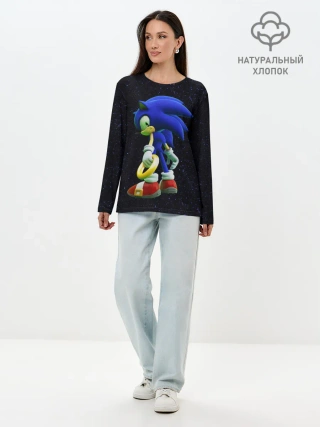 Лонгслив женский. Хлопок / Sonic