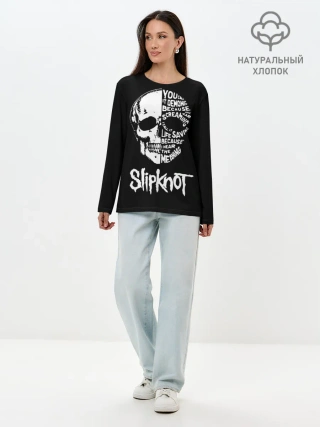 Лонгслив женский. Хлопок / Slipknot