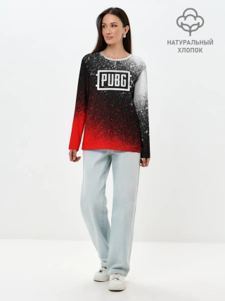 Лонгслив женский. Хлопок / PUBG