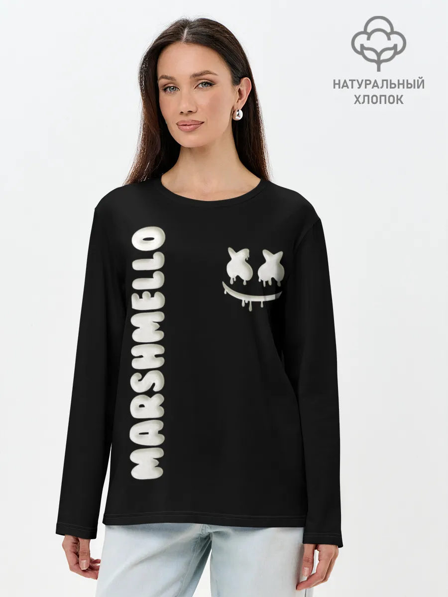 Лонгслив женский. Хлопок / РЮКЗАК MARSHMELLO