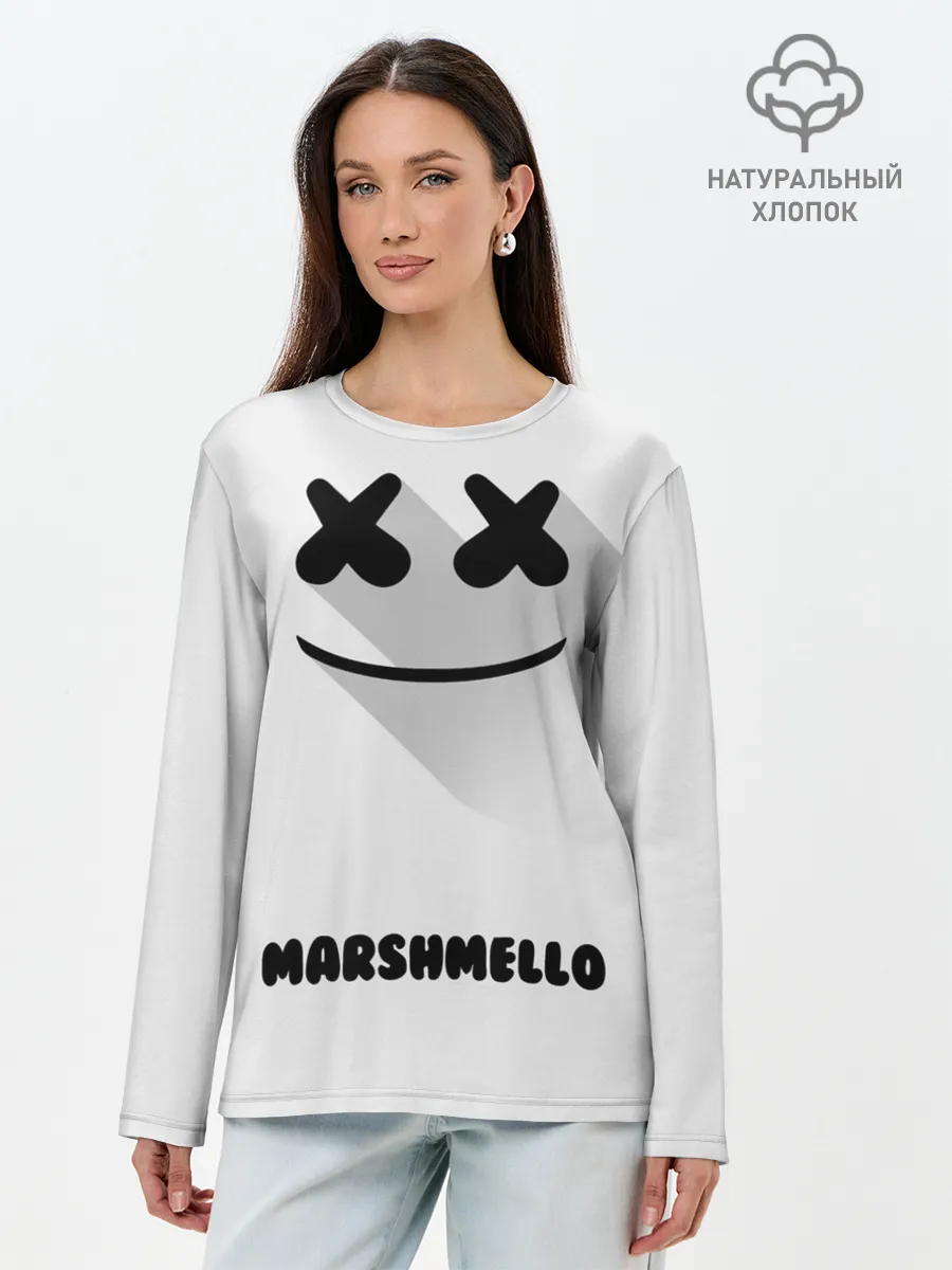 Лонгслив женский. Хлопок / РЮКЗАК MARSHMELLO