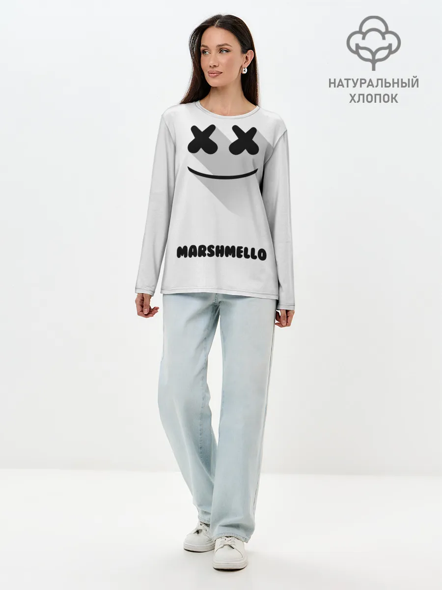 Лонгслив женский. Хлопок / РЮКЗАК MARSHMELLO
