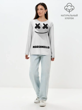Лонгслив женский. Хлопок / РЮКЗАК MARSHMELLO