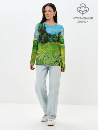 Лонгслив женский. Хлопок / ВАНГОГ