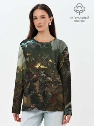Лонгслив женский. Хлопок / WARHAMMER 40K