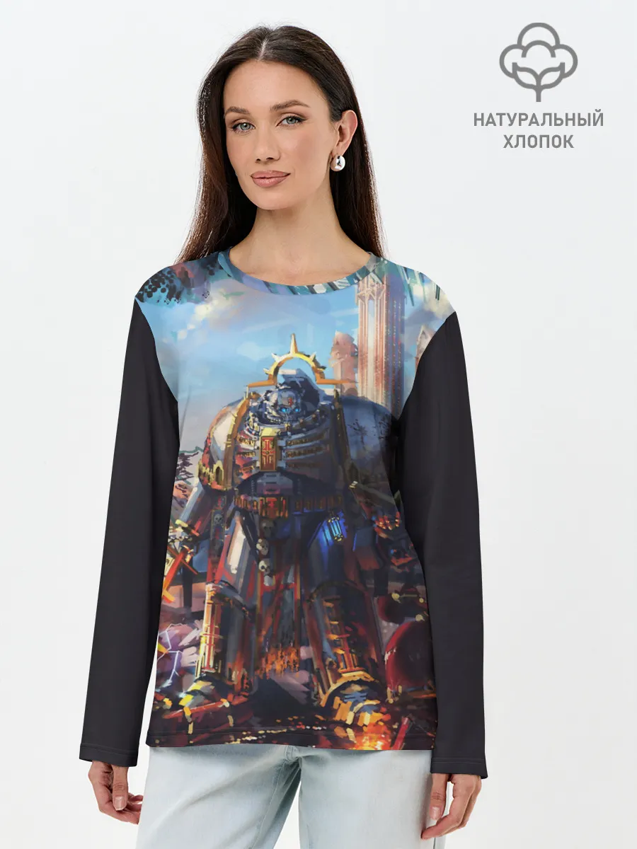 Лонгслив женский. Хлопок / WARHAMMER 40K