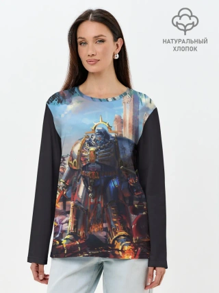 Лонгслив женский. Хлопок / WARHAMMER 40K