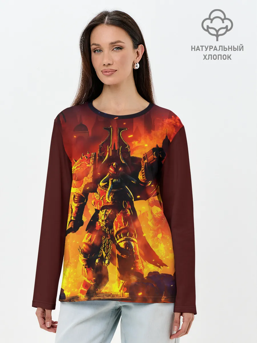 Лонгслив женский. Хлопок / WARHAMMER 40K
