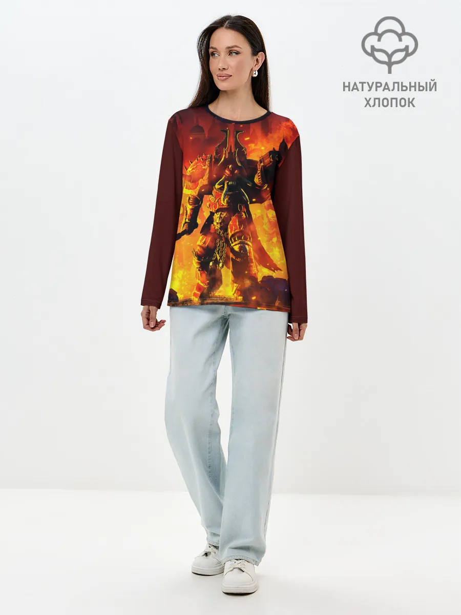 Лонгслив женский. Хлопок / WARHAMMER 40K