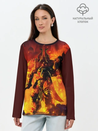 Лонгслив женский. Хлопок / WARHAMMER 40K