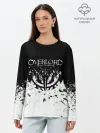 Лонгслив женский. Хлопок / горизонт спрей оверлорд