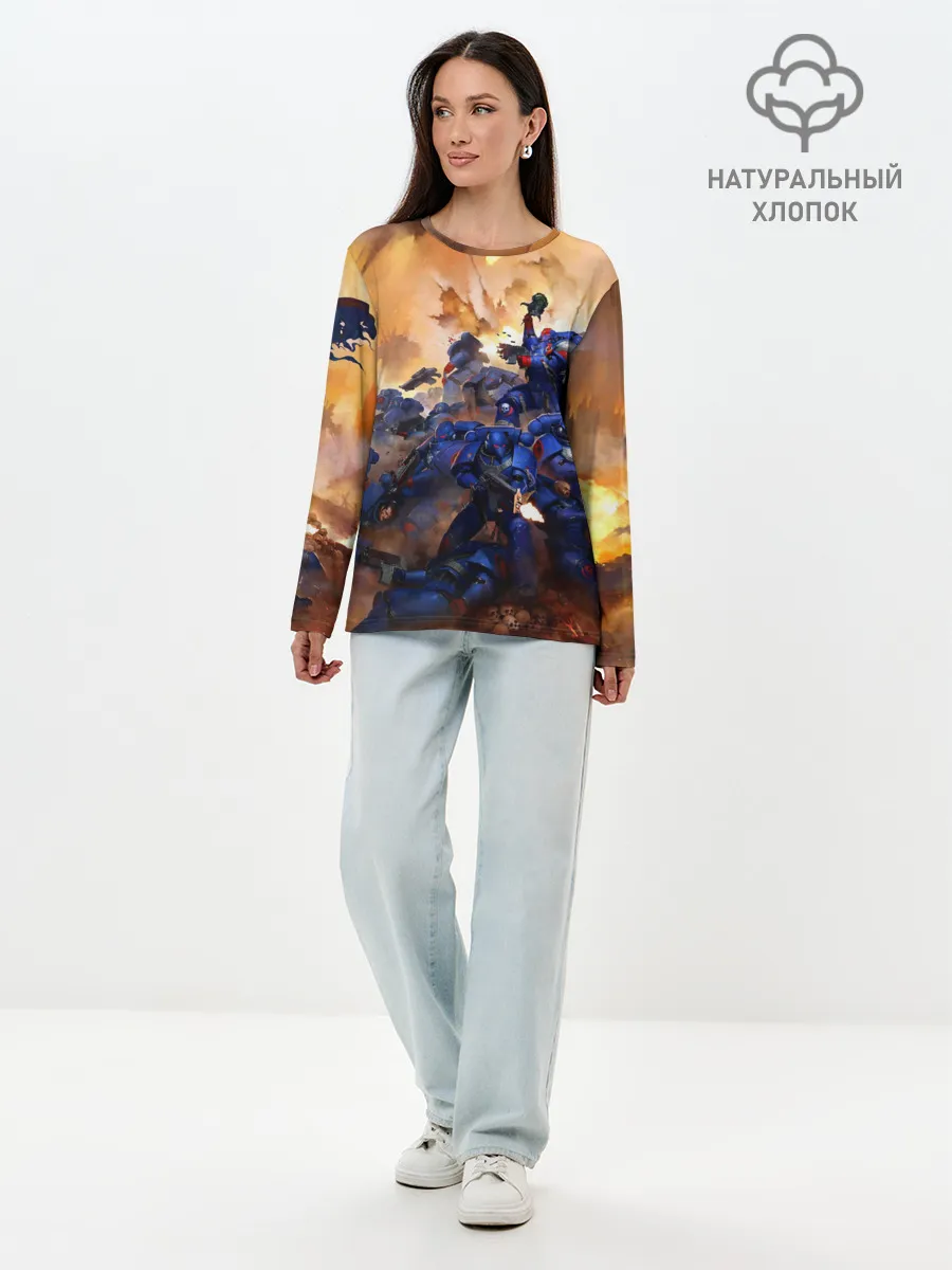 Лонгслив женский. Хлопок / WARHAMMER 40K