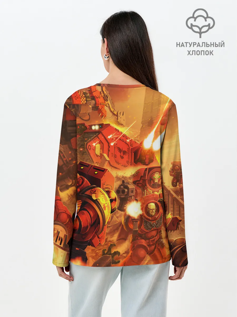 Лонгслив женский. Хлопок / WARHAMMER 40K