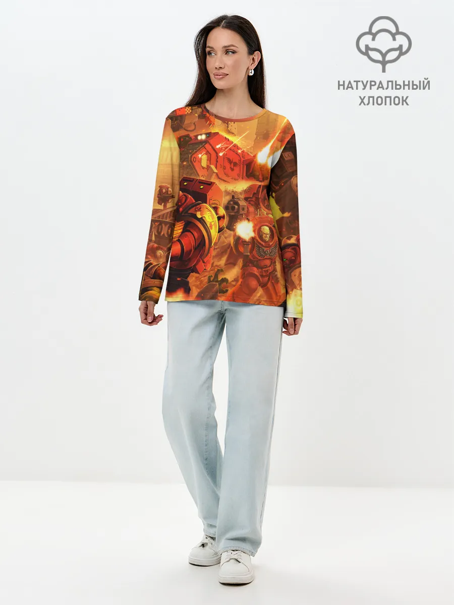 Лонгслив женский. Хлопок / WARHAMMER 40K
