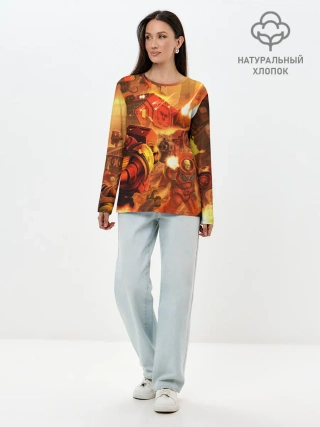 Лонгслив женский. Хлопок / WARHAMMER 40K