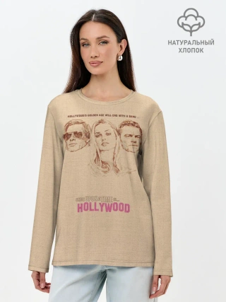 Лонгслив женский. Хлопок / Однажды в Голливуде