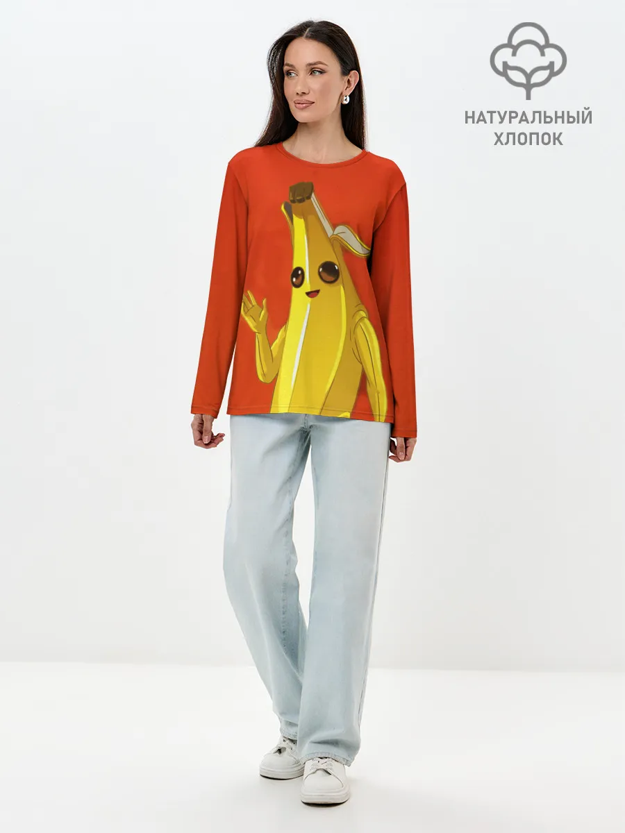 Лонгслив женский. Хлопок / Banana