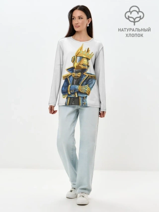 Лонгслив женский. Хлопок / ФОРТНАЙТ X