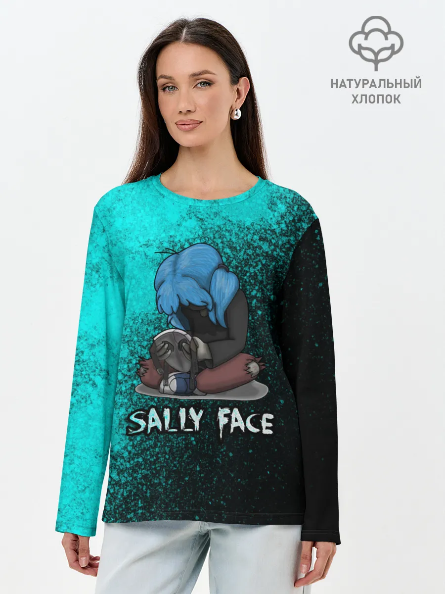 Лонгслив женский. Хлопок / Sally face