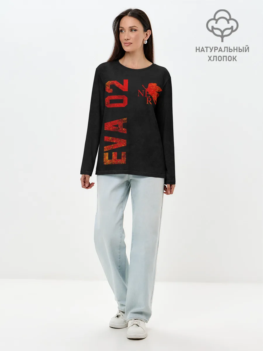 Лонгслив женский. Хлопок / Eva 02