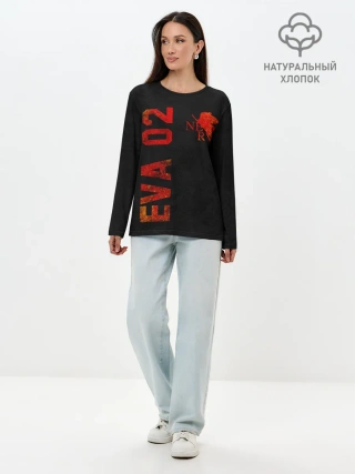Лонгслив женский. Хлопок / Eva 02