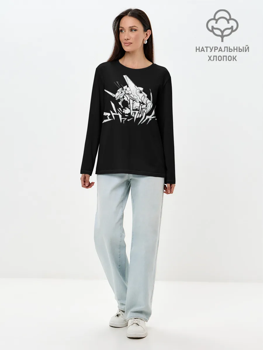 Лонгслив женский. Хлопок / EVANGELION