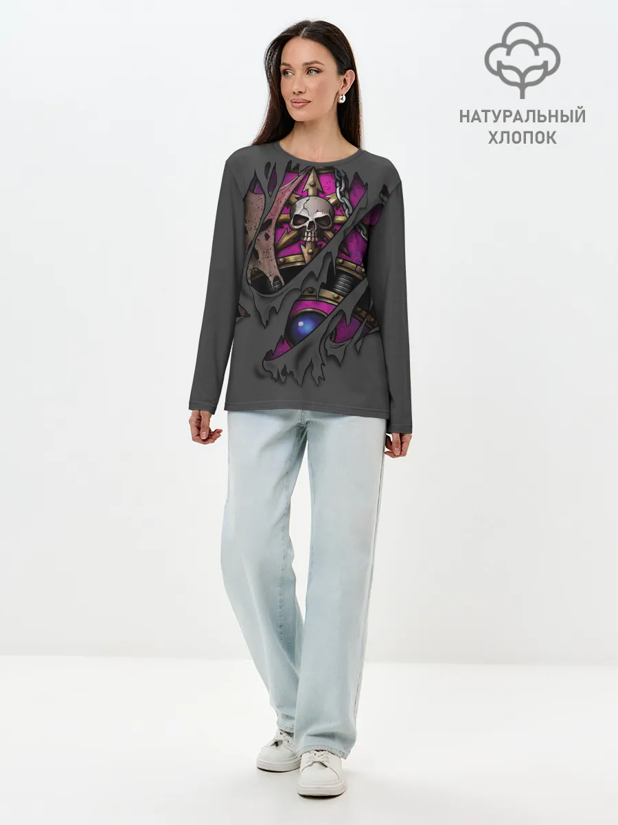 Лонгслив женский. Хлопок / Доспехи детей императора