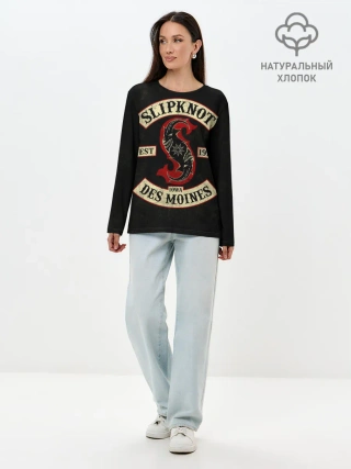 Лонгслив женский. Хлопок / Slipknot