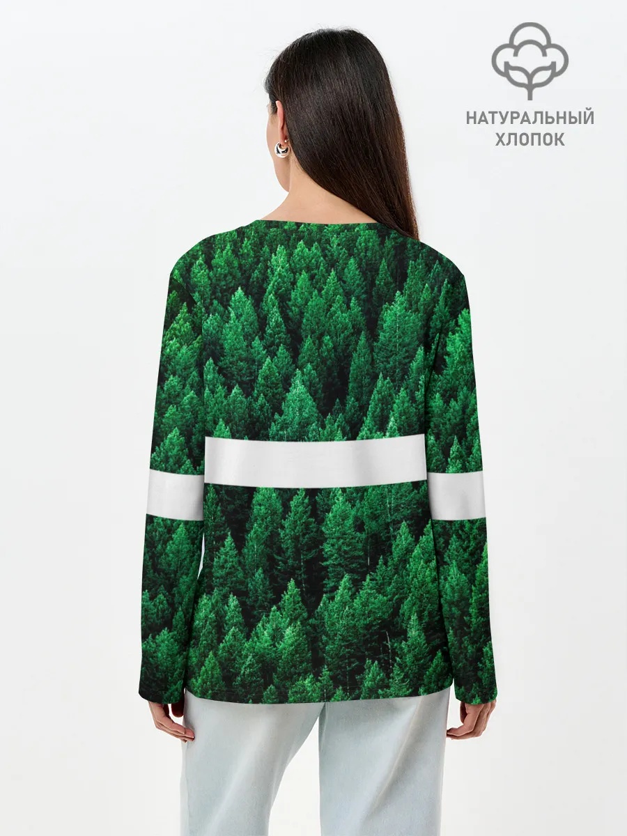 Лонгслив женский. Хлопок / Сибирь