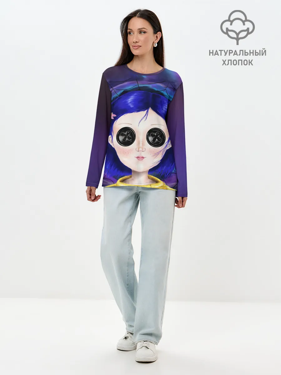 Лонгслив женский. Хлопок / Coraline