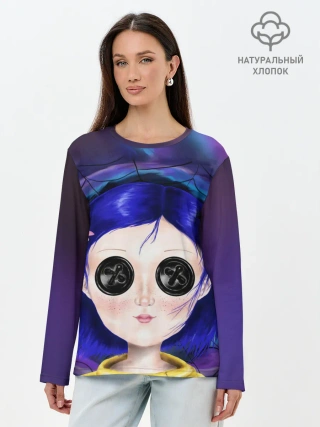 Лонгслив женский. Хлопок / Coraline