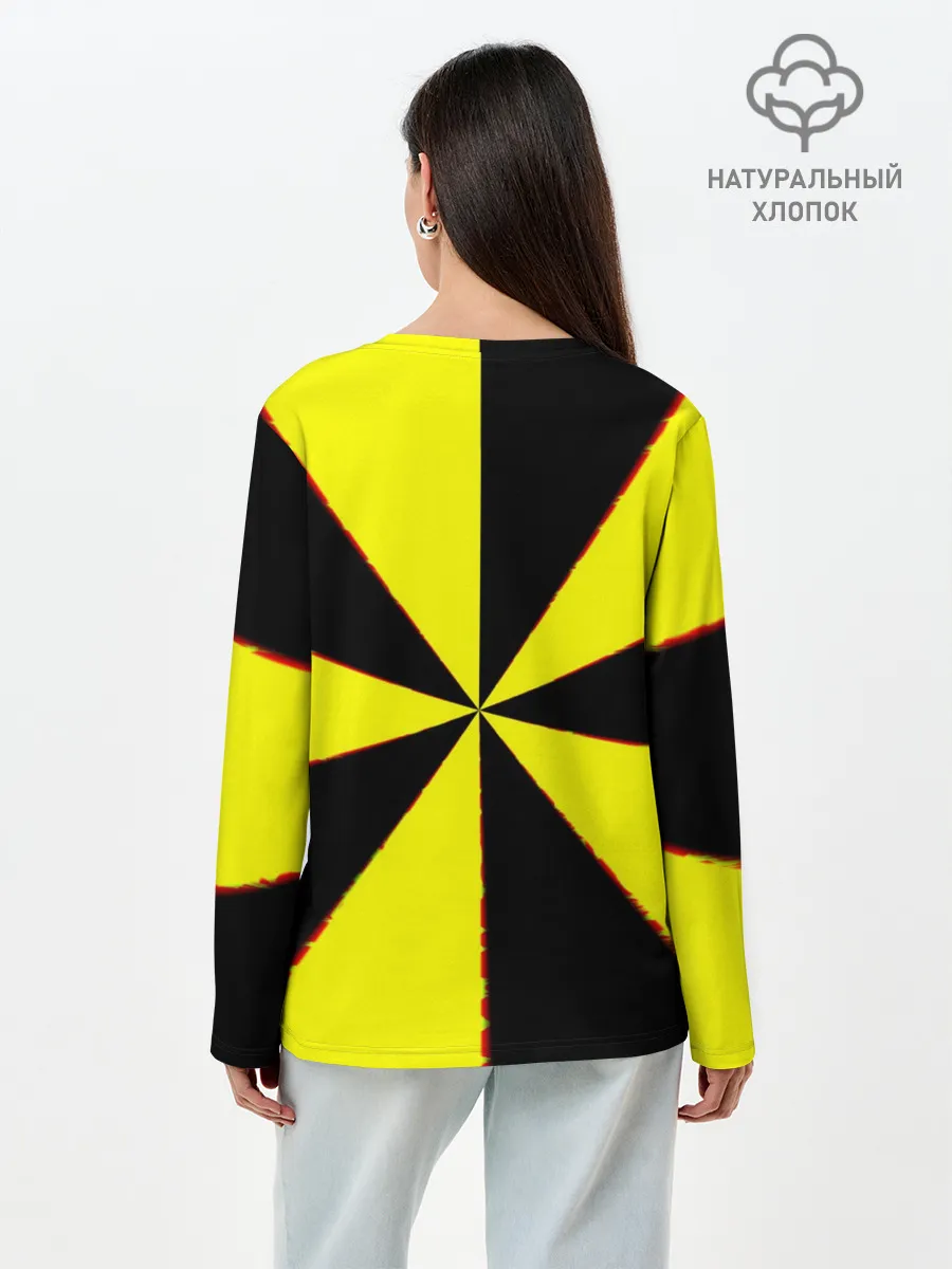 Лонгслив женский. Хлопок / Back to the 90