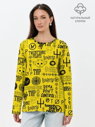 Лонгслив женский. Хлопок / TWENTY ONE PILOTS