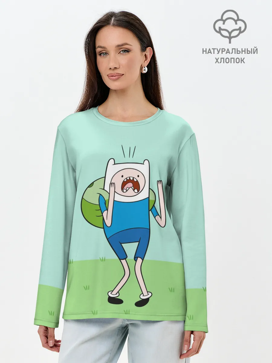 Лонгслив женский. Хлопок / Finn