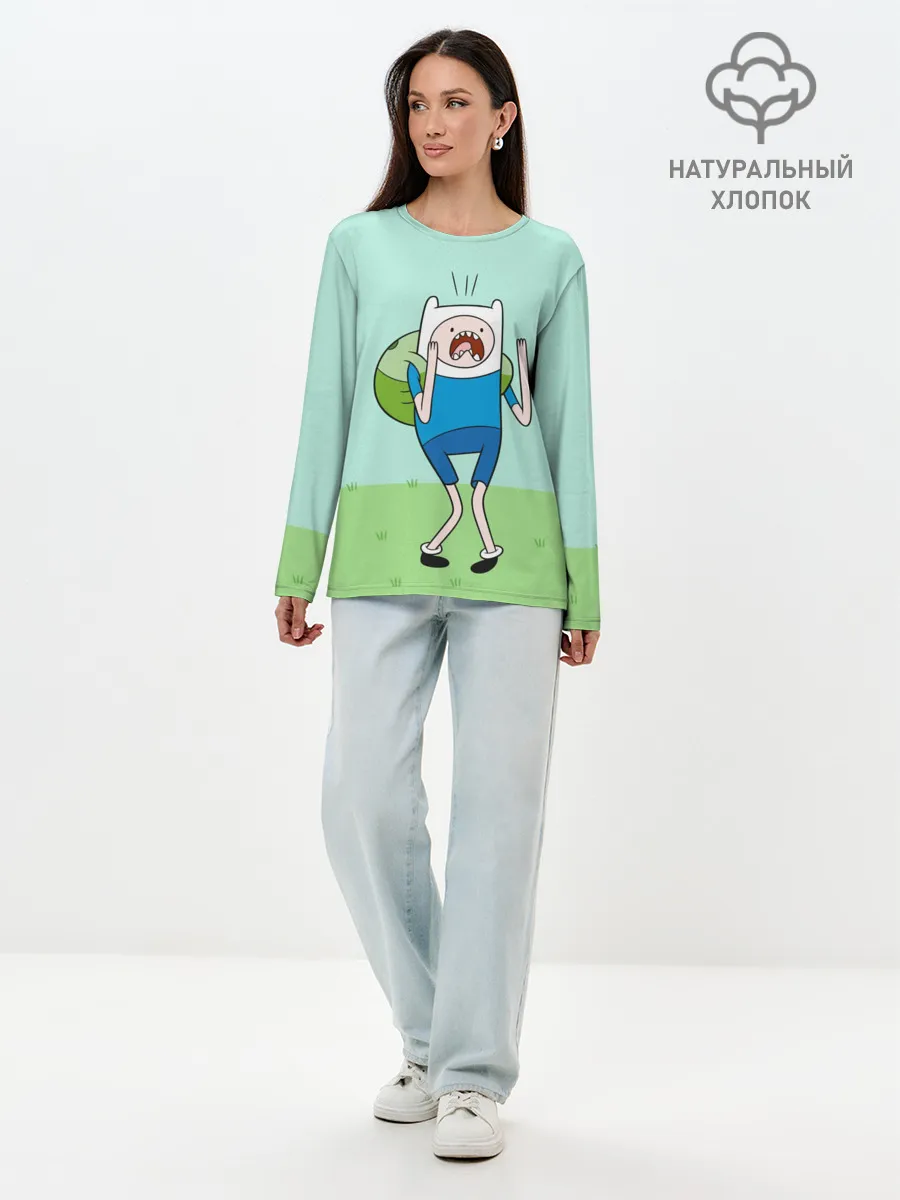 Лонгслив женский. Хлопок / Finn