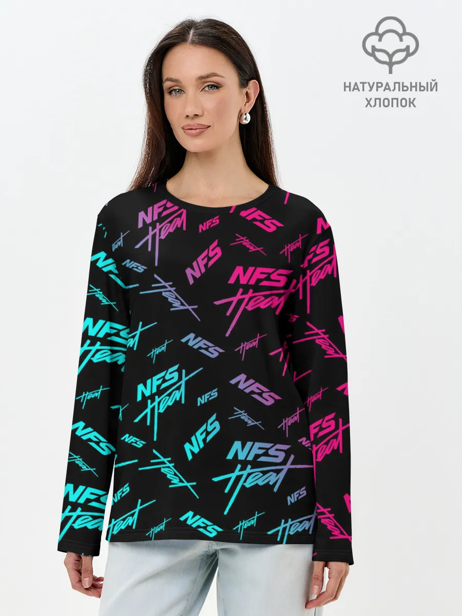 Лонгслив женский. Хлопок / NFS: Heat