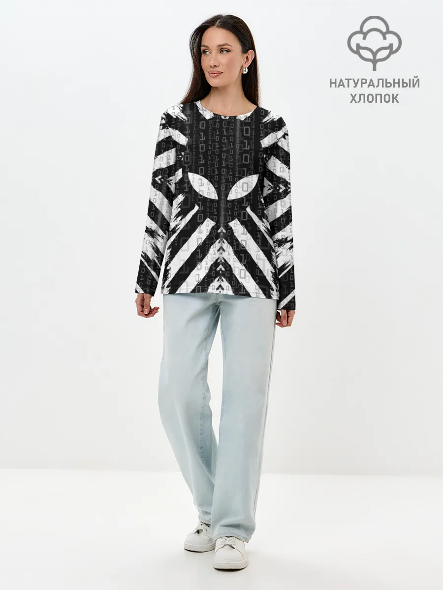 Лонгслив женский. Хлопок / Alien