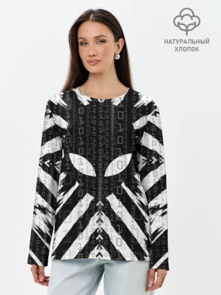 Лонгслив женский. Хлопок / Alien