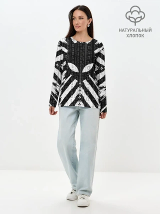 Лонгслив женский. Хлопок / Alien