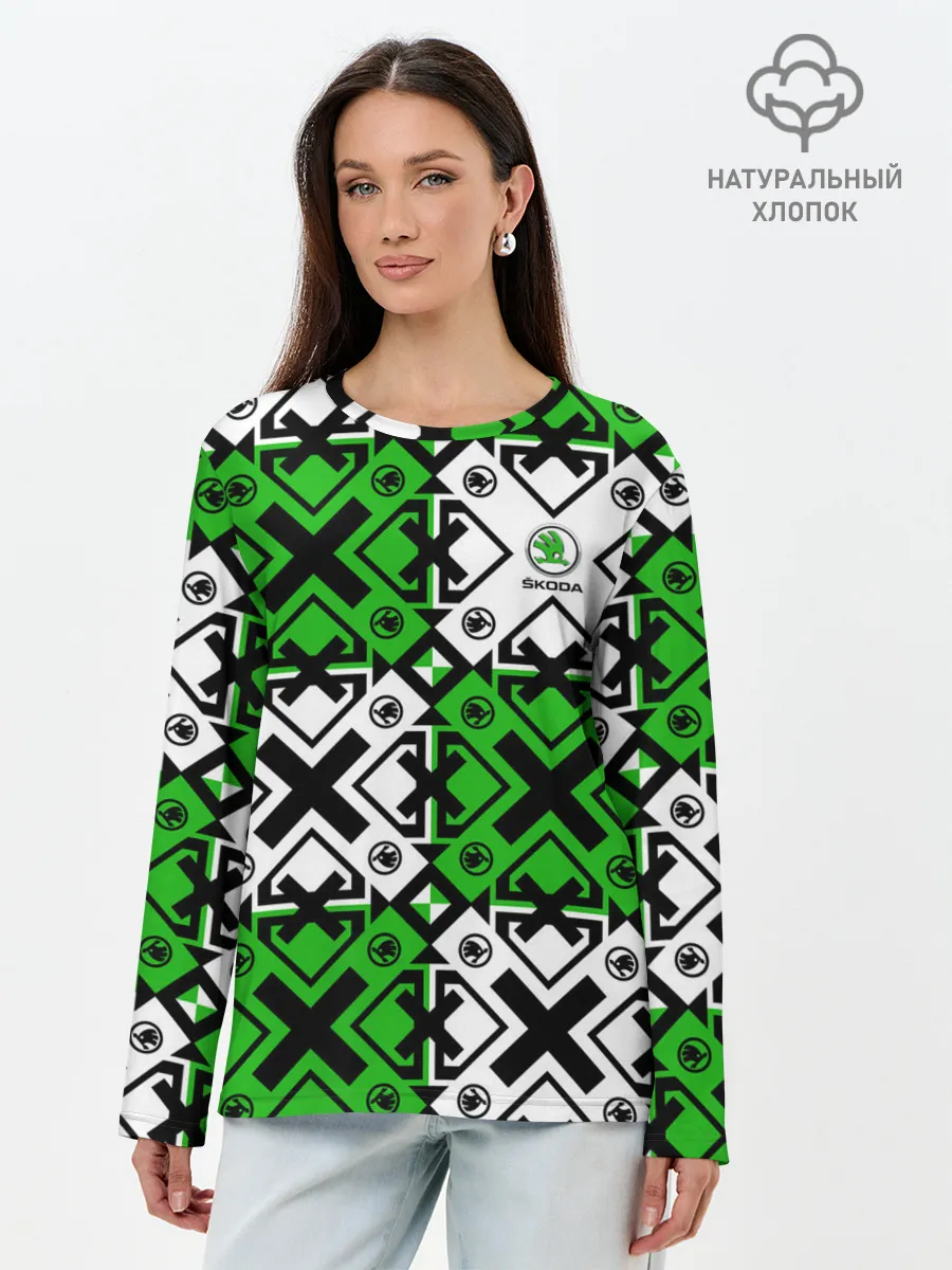 Лонгслив женский. Хлопок / Skoda