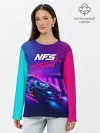 Лонгслив женский. Хлопок / NEED FOR SPEED - HEAT