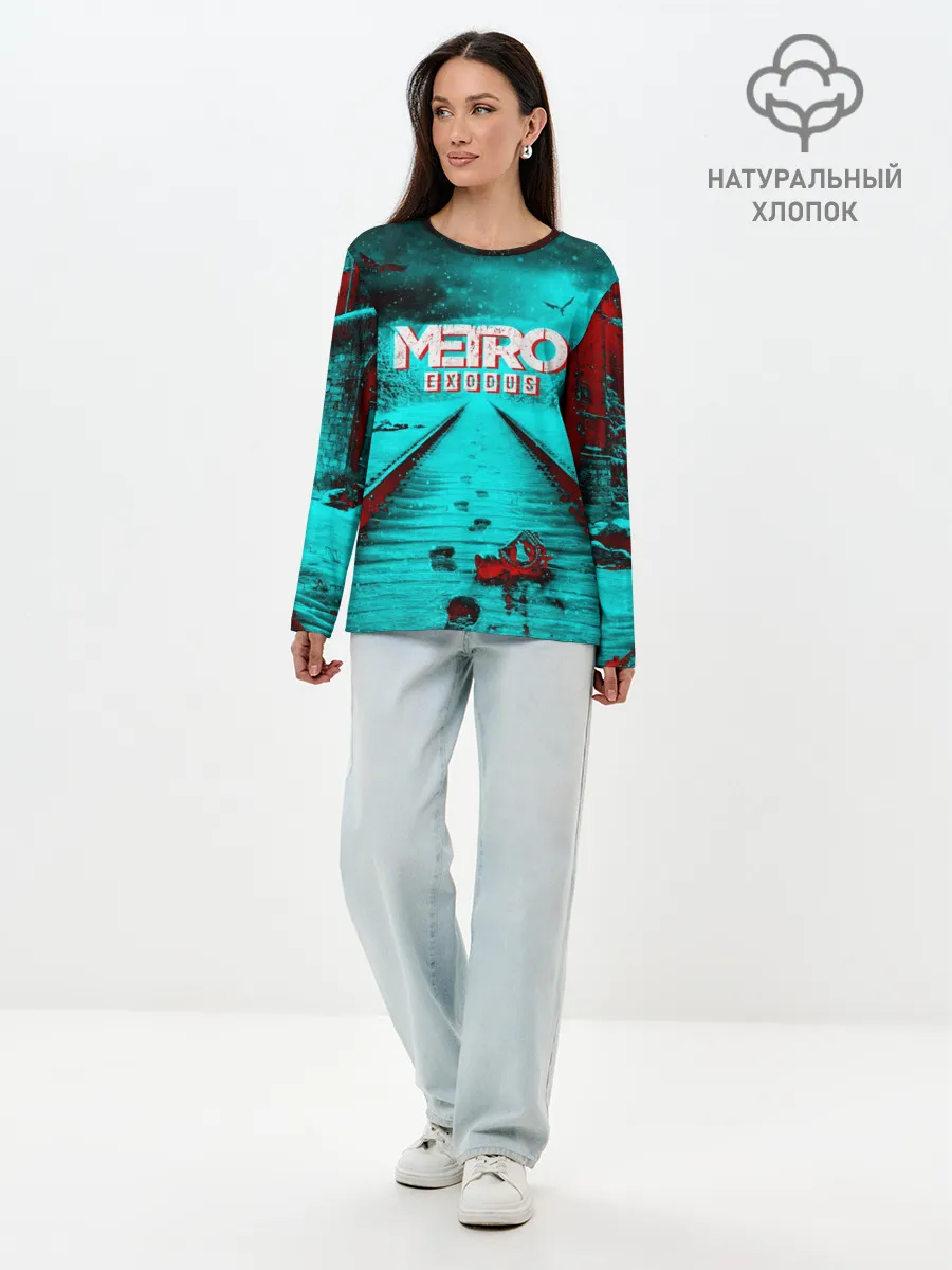 Лонгслив женский. Хлопок / METRO EXODUS