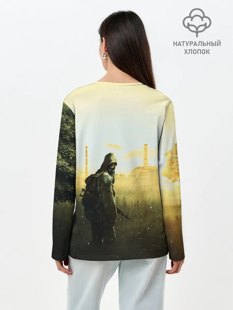 Лонгслив женский. Хлопок / STALKER