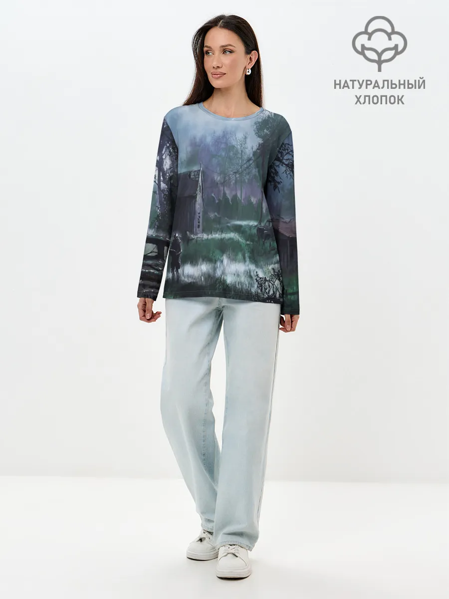 Лонгслив женский. Хлопок / STALKER