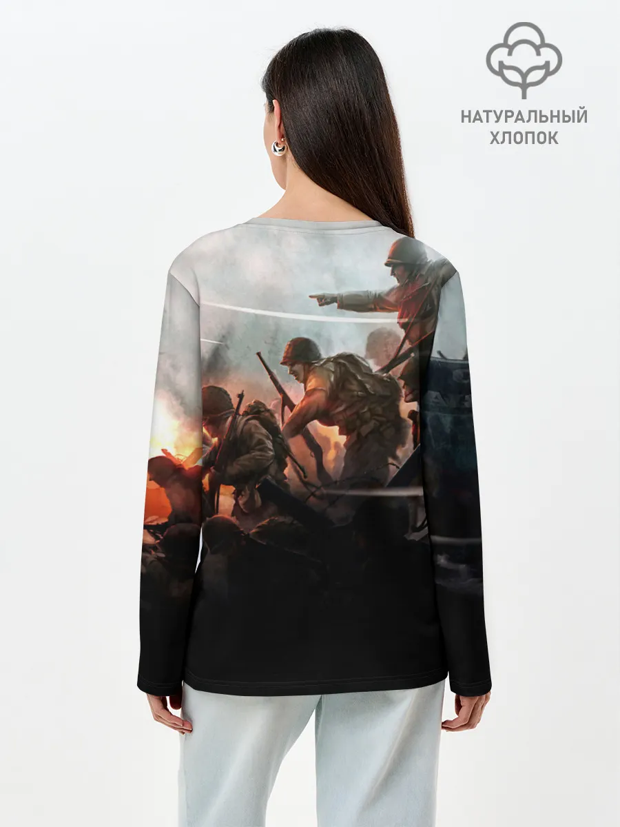 Лонгслив женский. Хлопок / Sabaton