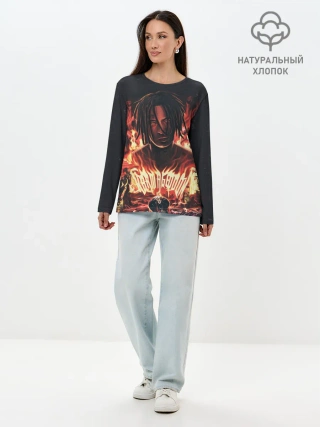 Лонгслив женский. Хлопок / KIZARU - Karmageddon